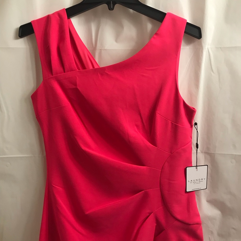 Laundry By Shelli Segal Ruched Sheath Dress Pink - Picture 9 of 13